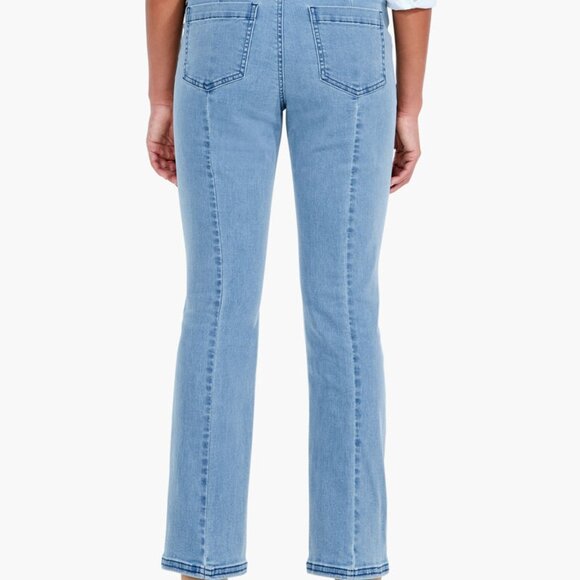 NWT Nic+Zoe Pull-On All Day Demi Boot Cut Jeans, Blue Haze - Size 8 - Picture 16 of 16